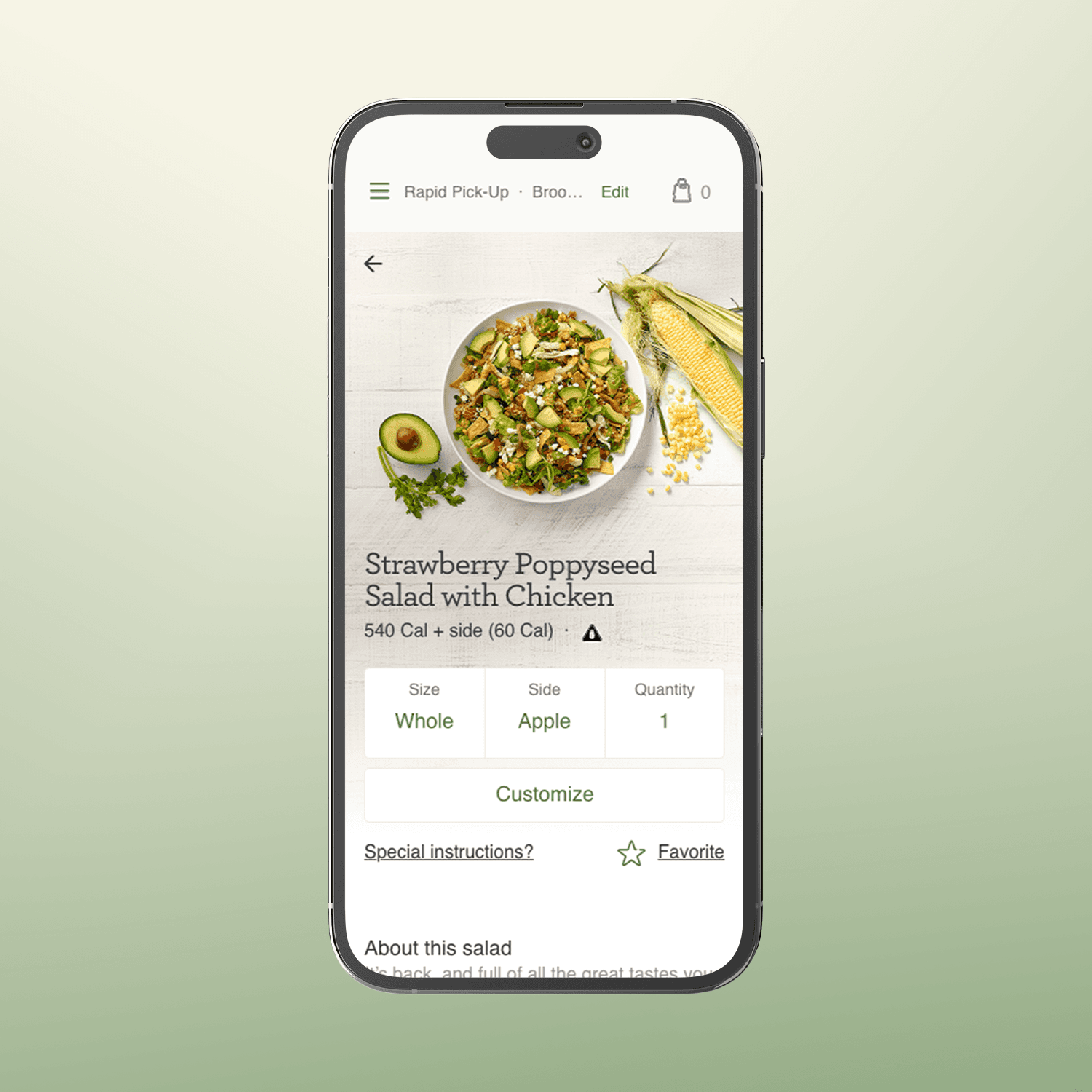Panera eCommerce Web Experience