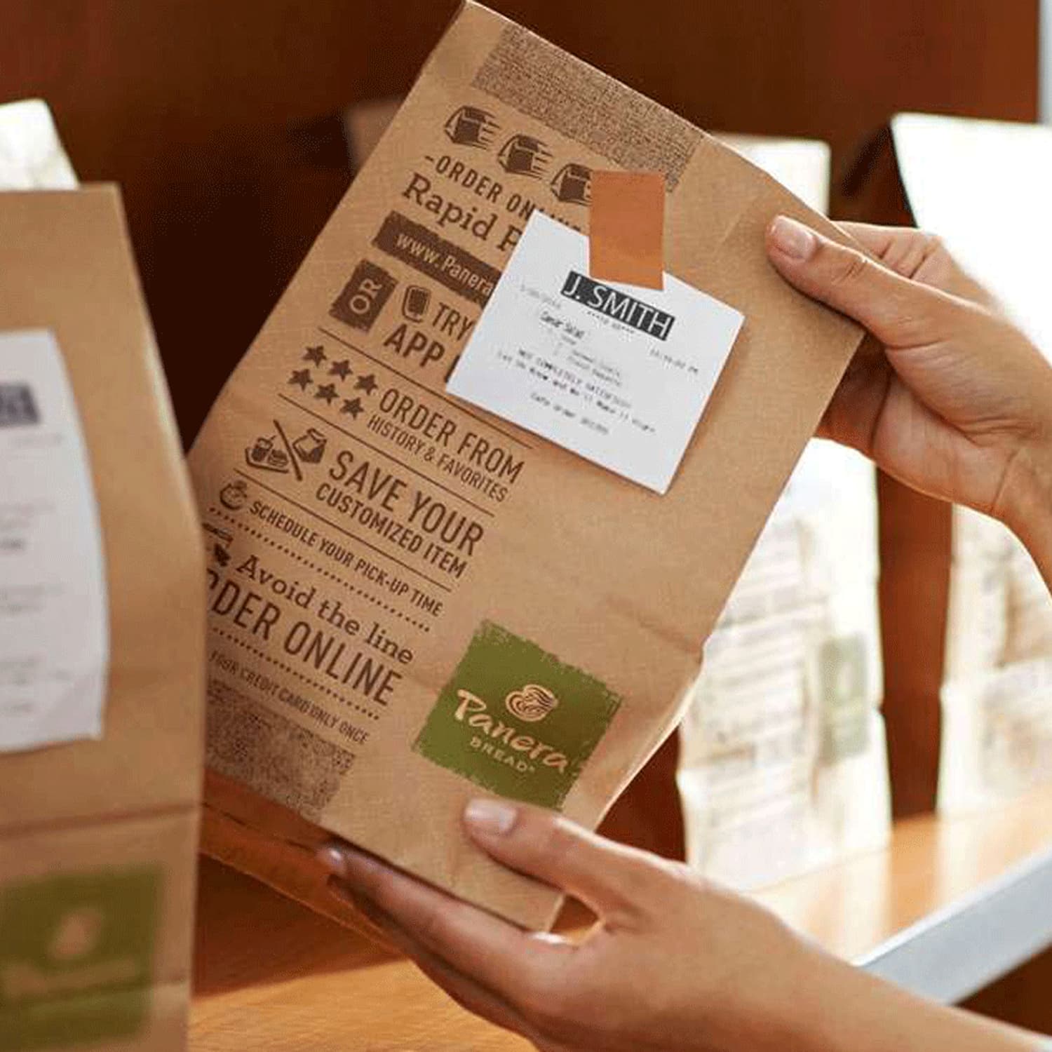 Panera digital ordering brand image