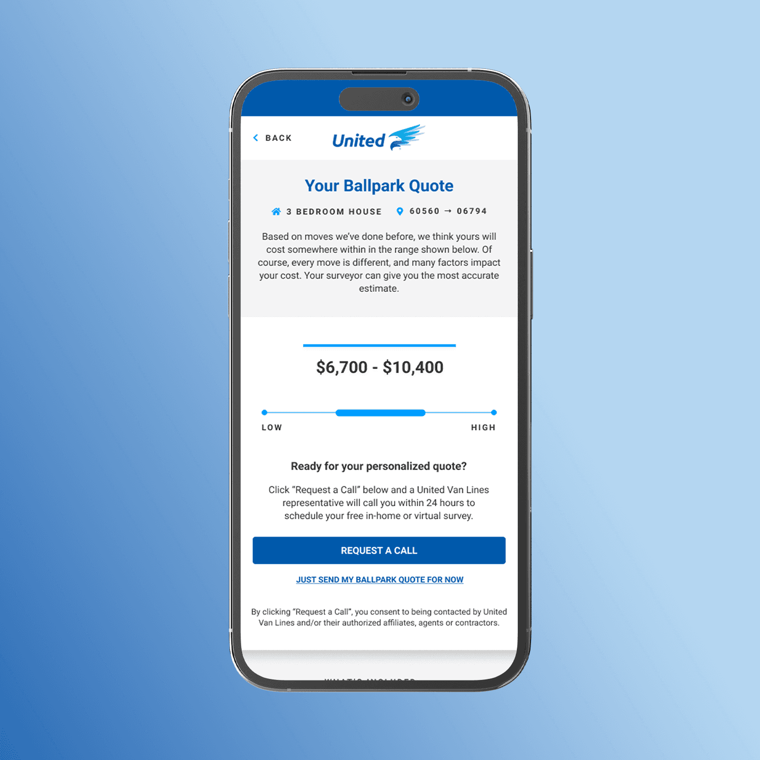 ML-Powered Digital Move Quote